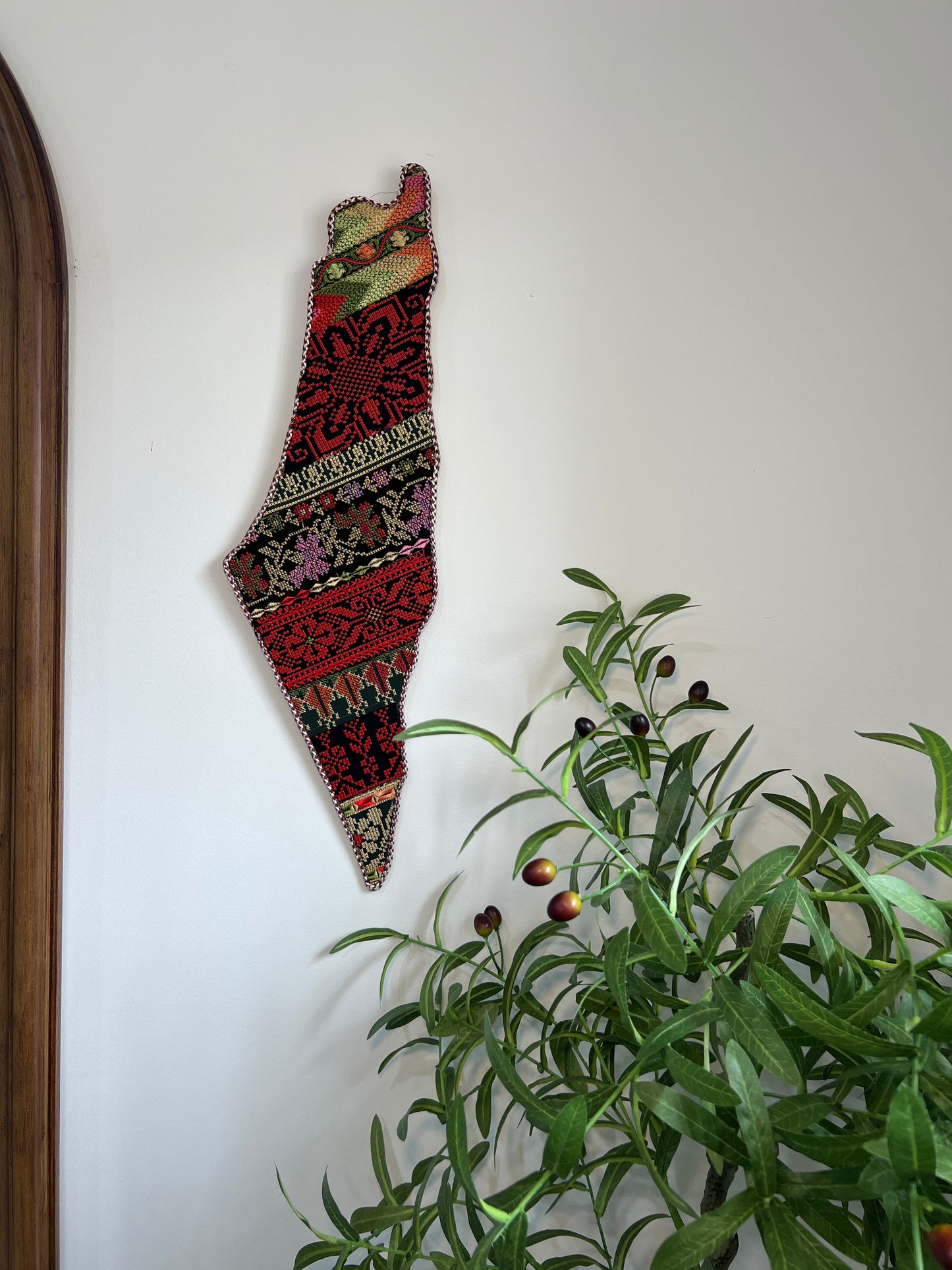 Palestine Map Tatreez Wall Art