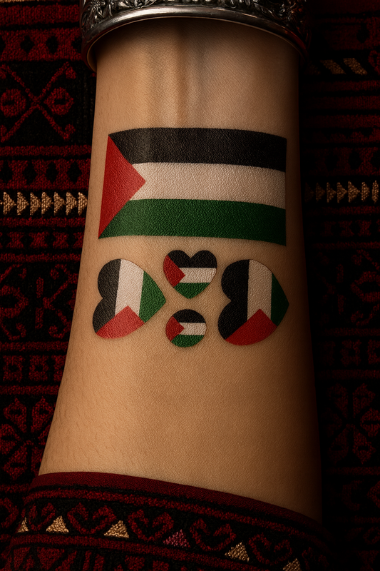 Palestine Flag Temporary Tattoos