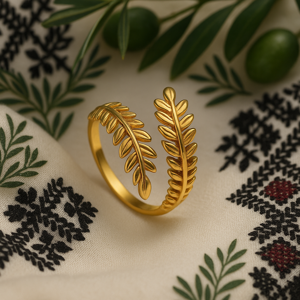 Ramla Olive Branch Ring