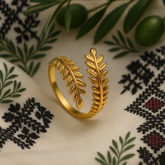 Ramla Olive Branch Ring