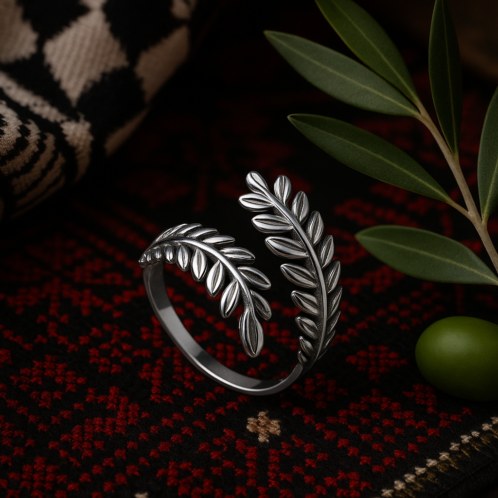 Ramla Olive Branch Ring