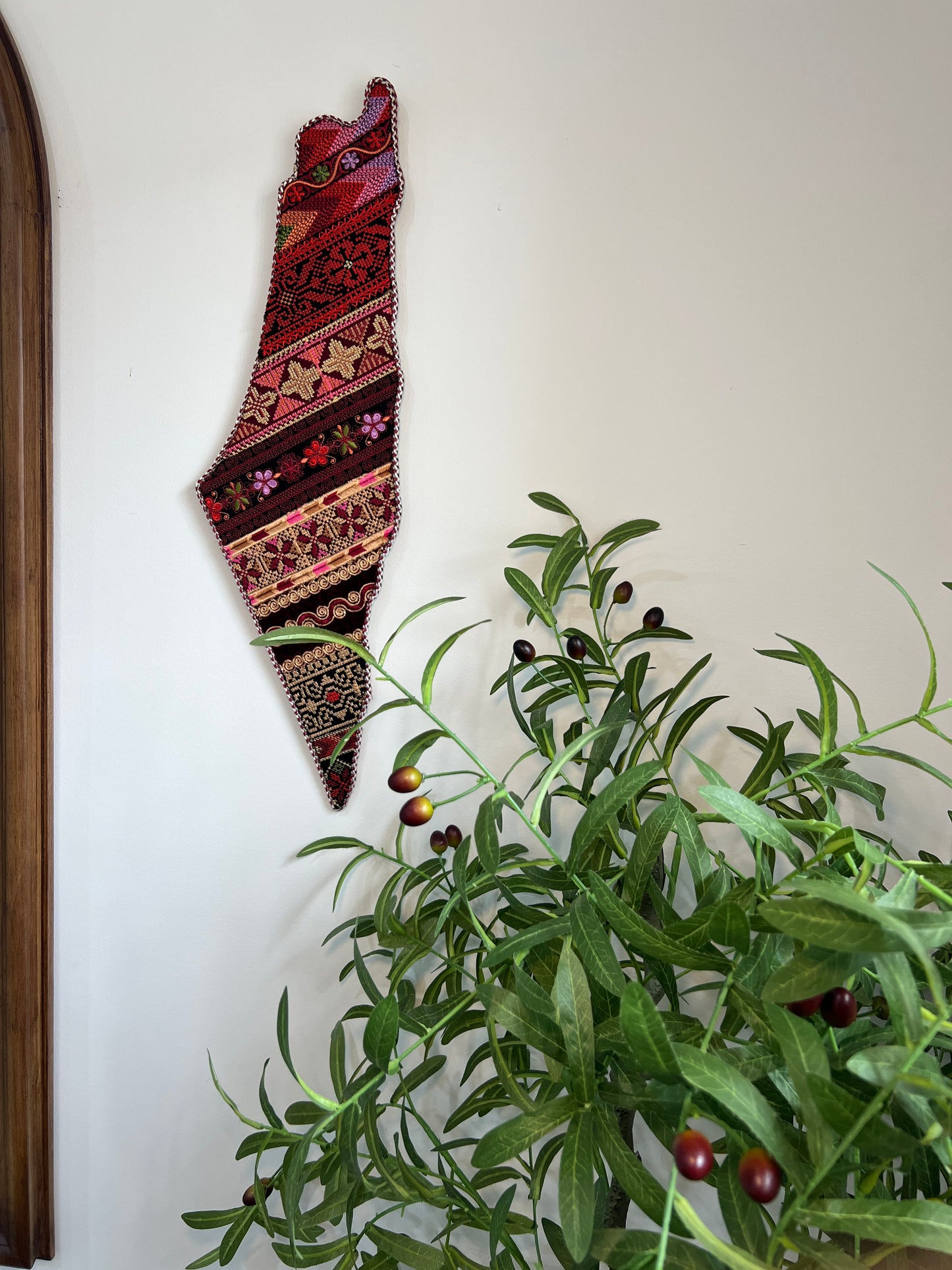 Palestine Map Tatreez Wall Art