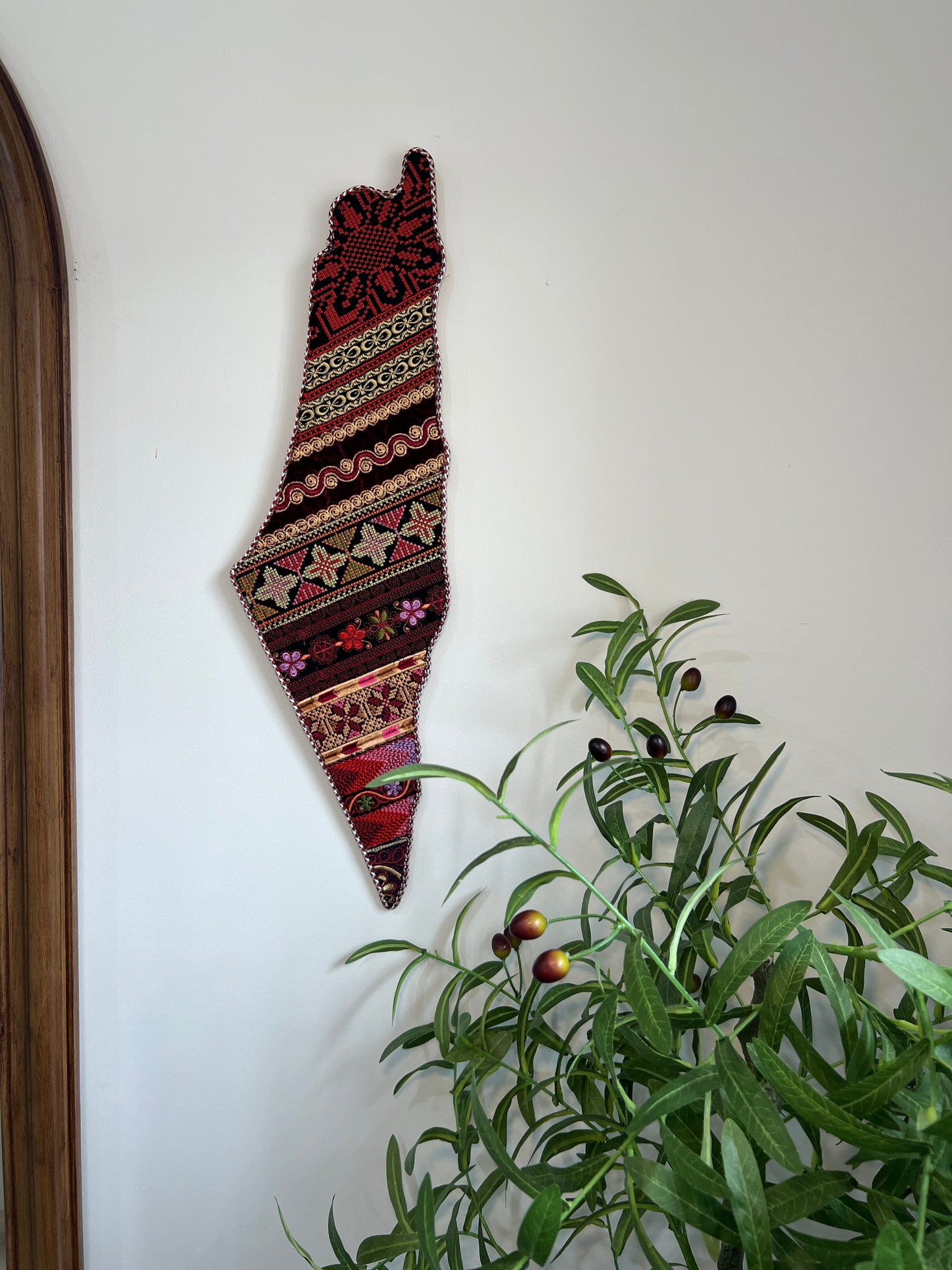 Palestine Map Tatreez Wall Art