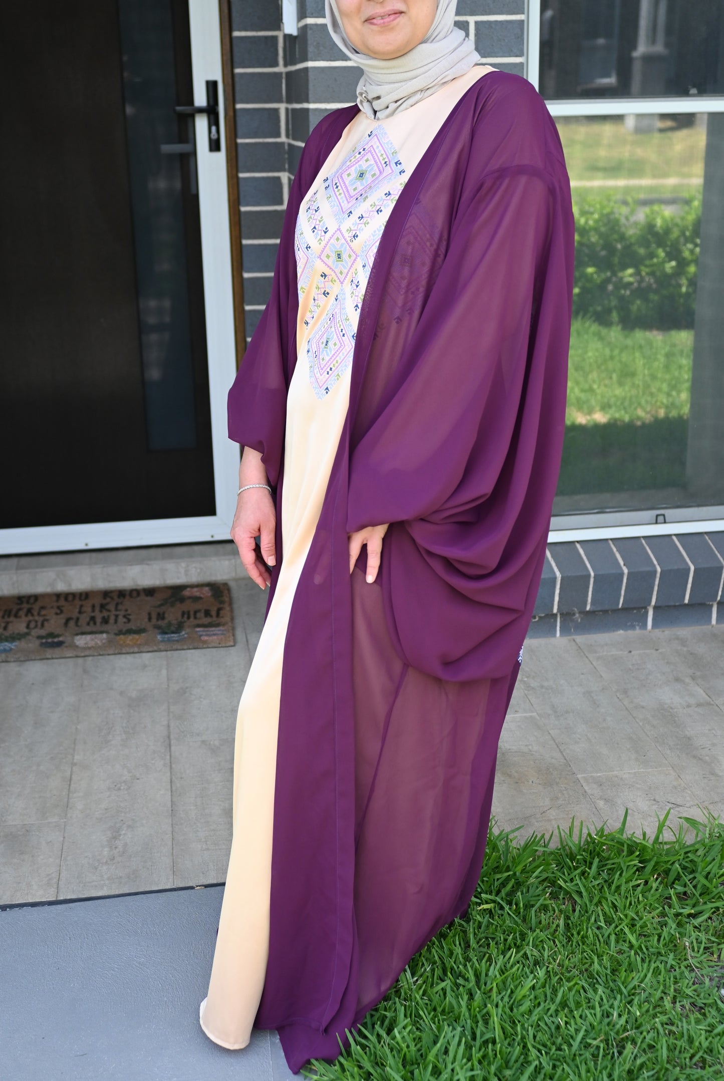Luxe Tatreez Abaya Set
