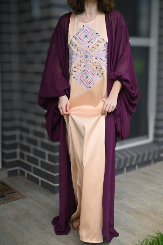Luxe Tatreez Abaya Set