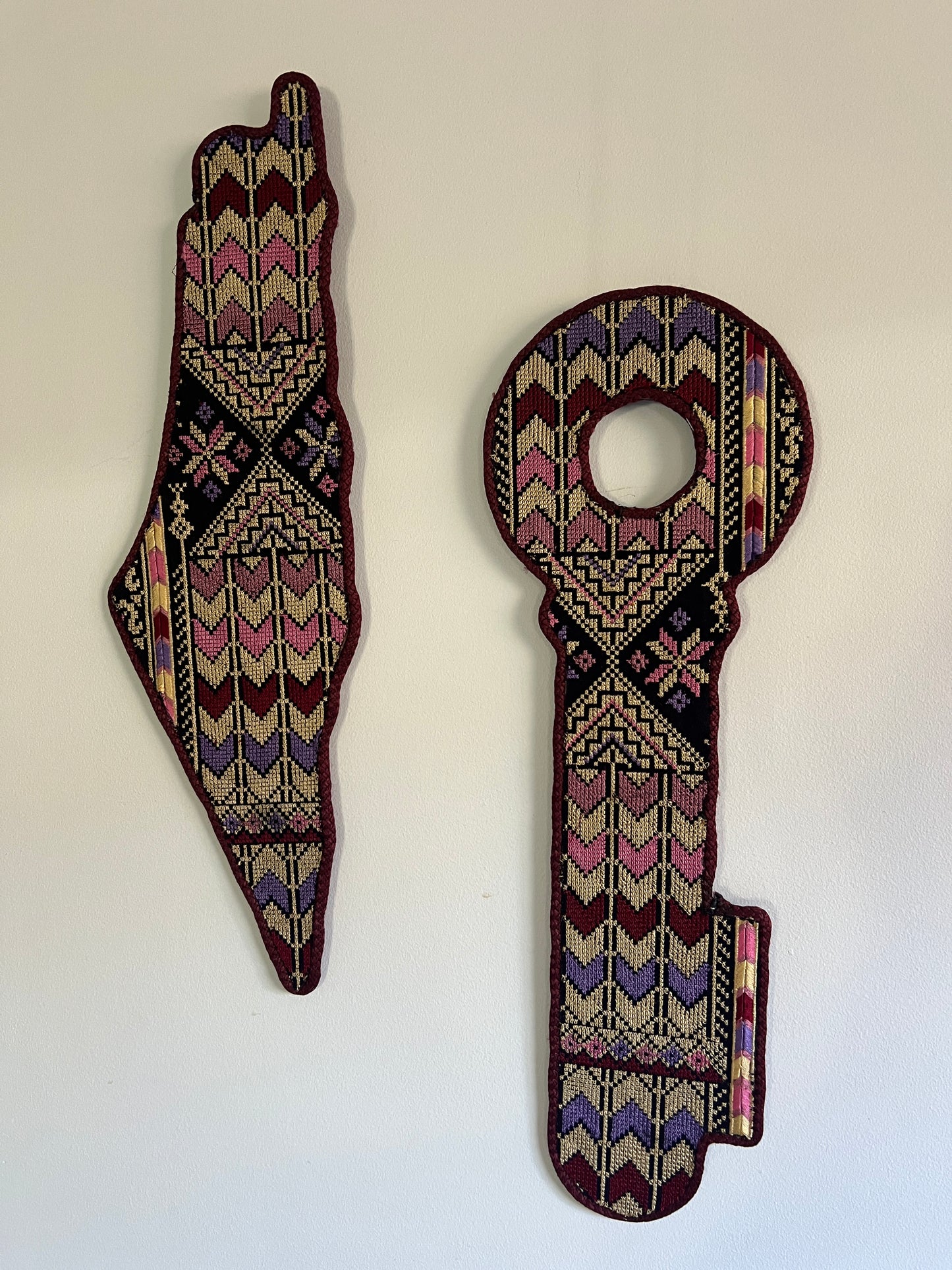 Palestine Map and Key Wall Decor