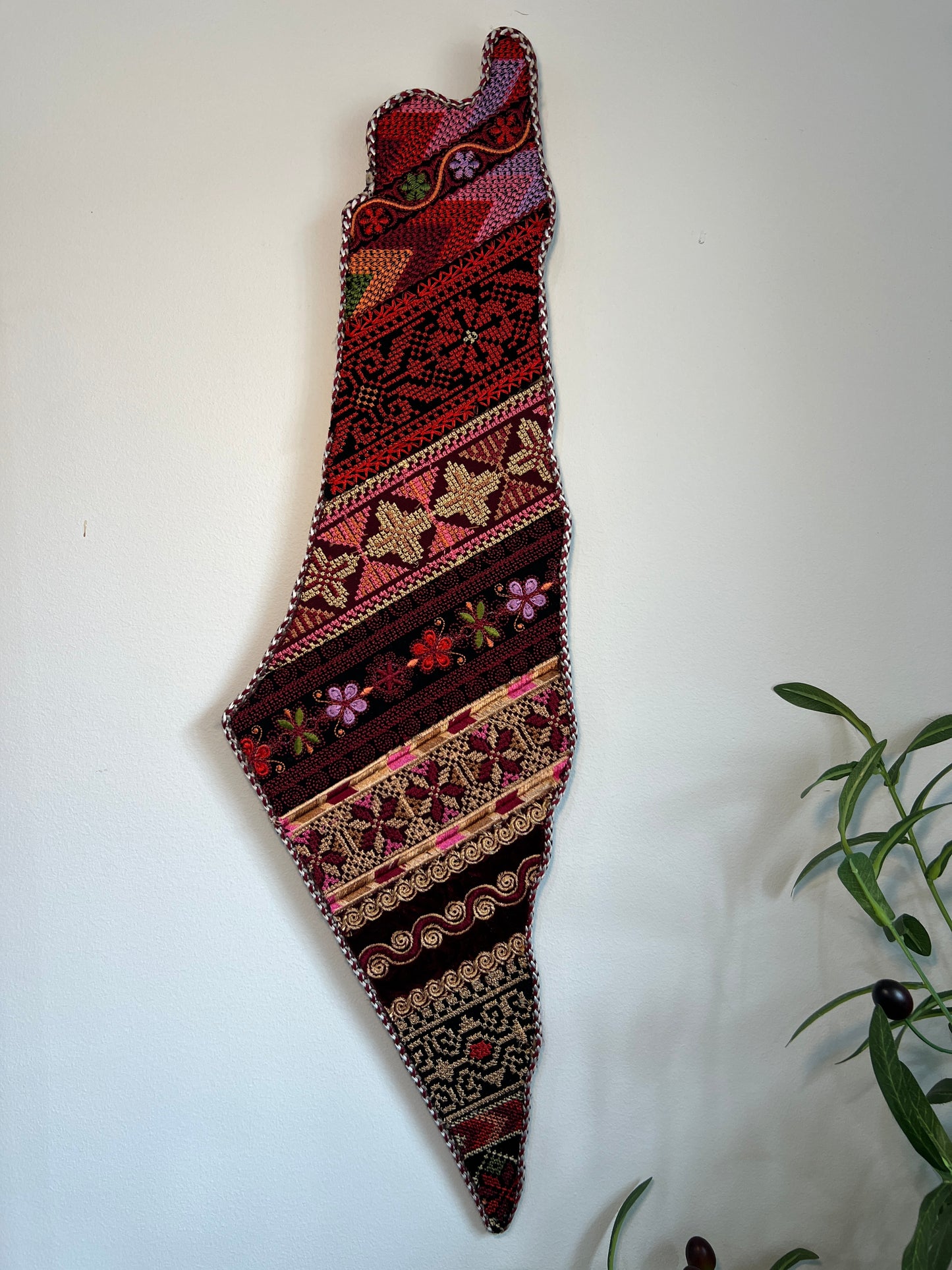 Palestine Map Tatreez Wall Art