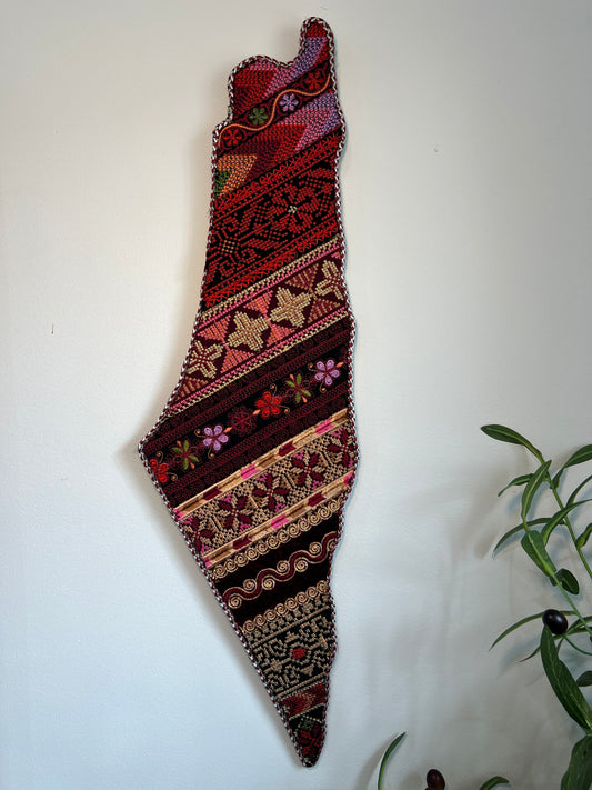 Palestine Map Tatreez Wall Art