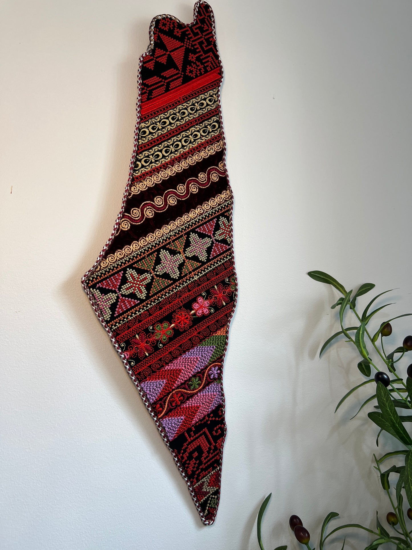 Palestine Map Tatreez Wall Art